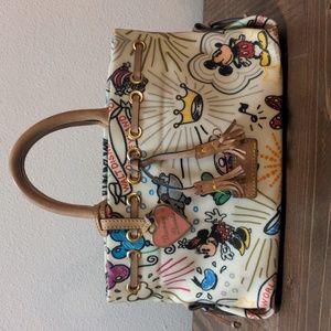 Dooney and Bourke Walt Disney World/Disneyland Mickey Mouse Sketch Tassel Tote